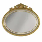 Oglinda perete friza rășină și lemn de brad din Italia Alberto Viadurini