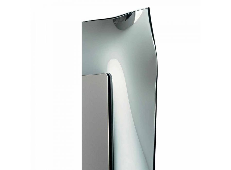 Oglinda de design dreptunghiular cu rama de sticla Made in Italy - Eclisse Viadurini