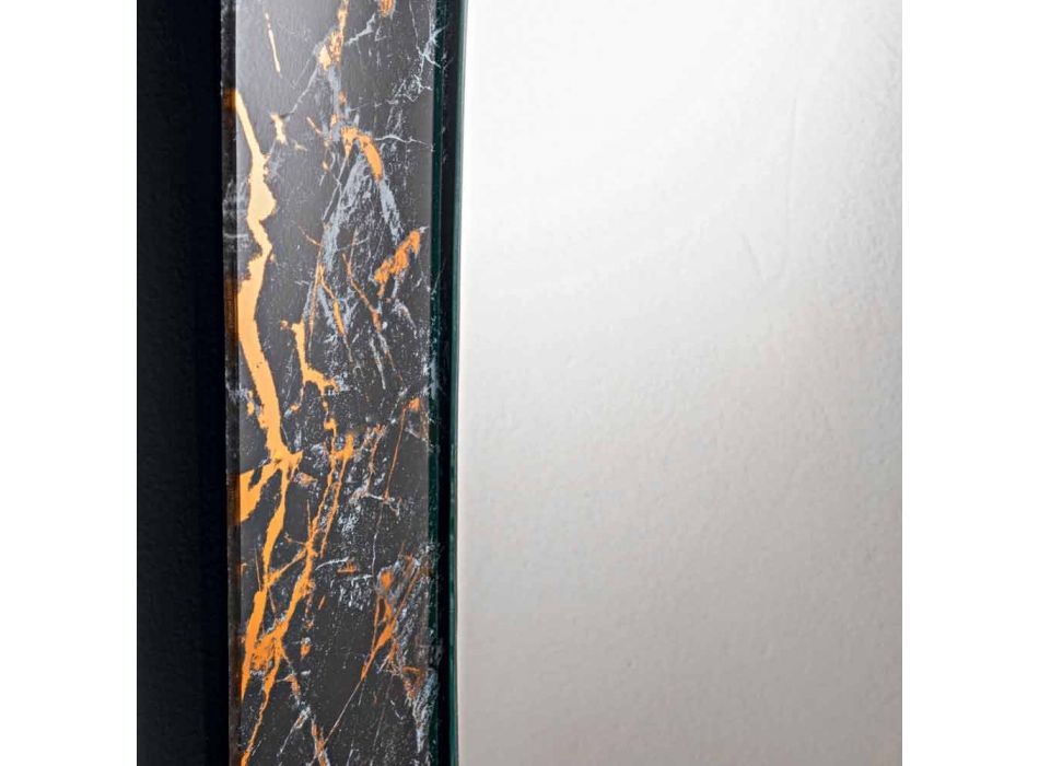Oglinda de design dreptunghiulara cu rama de sticla Made in Italy - Eclisse Viadurini