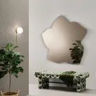 Oglindă în formă de frunză în două dimensiuni și culori fabricată în Italia - Levian Viadurini