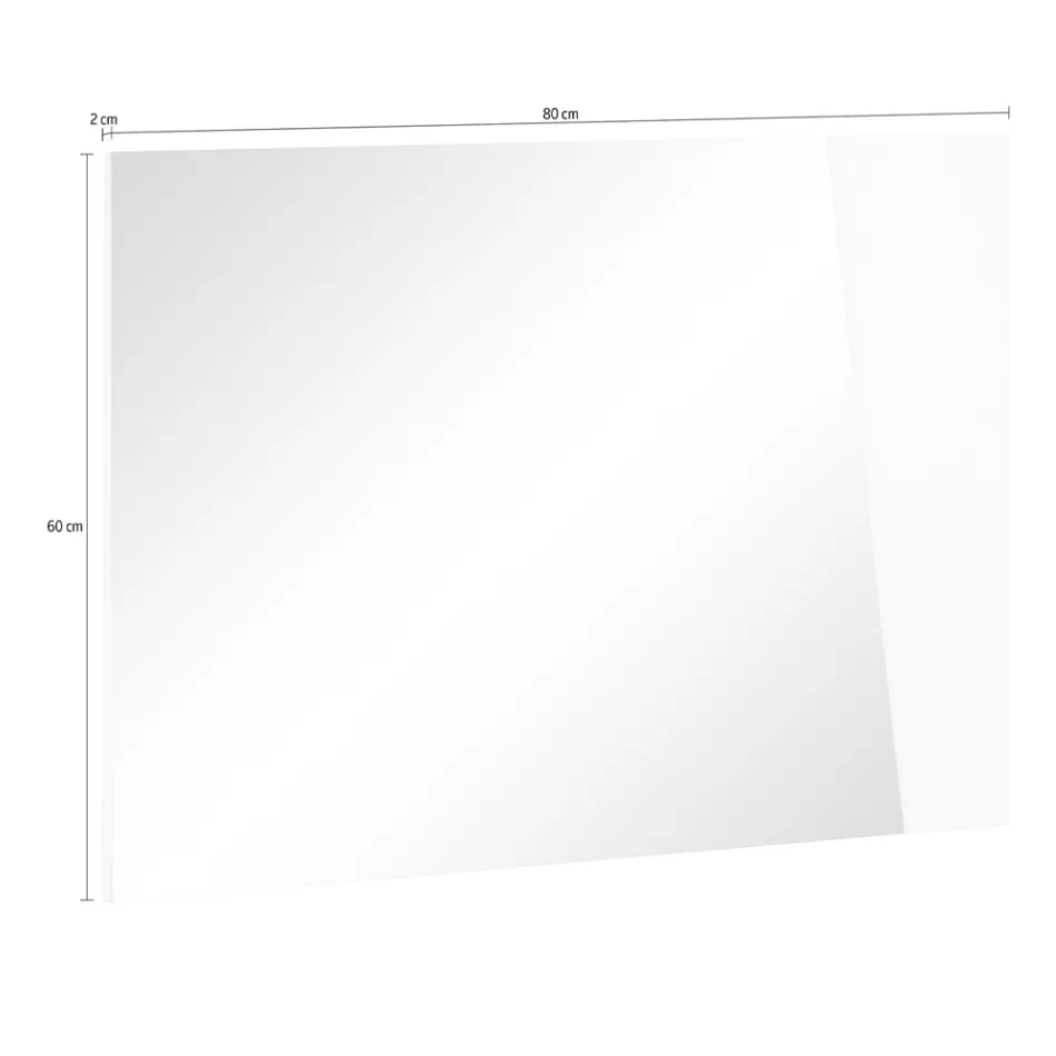 Oglinda de perete cu lemn de ardezie alba lucioasa design italian - Joris Viadurini