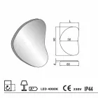 Oglinda de perete baie cu LED-uri Pirro Viadurini