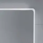 Oglindă de perete cu margini mată, iluminare cu LED, Tessa Viadurini