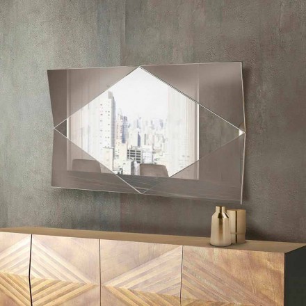 Oglindă de perete din sticlă bronzată sau argintată Fabricată în Italia - Monterosa Viadurini