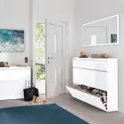 Oglinda de perete dreptunghiulara cu rama alba sau antracit - Emanuelito Viadurini