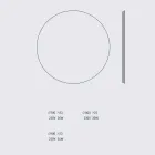 Oglindă rotundă iluminată de perete cu LED Made in Italy - Ronda Viadurini