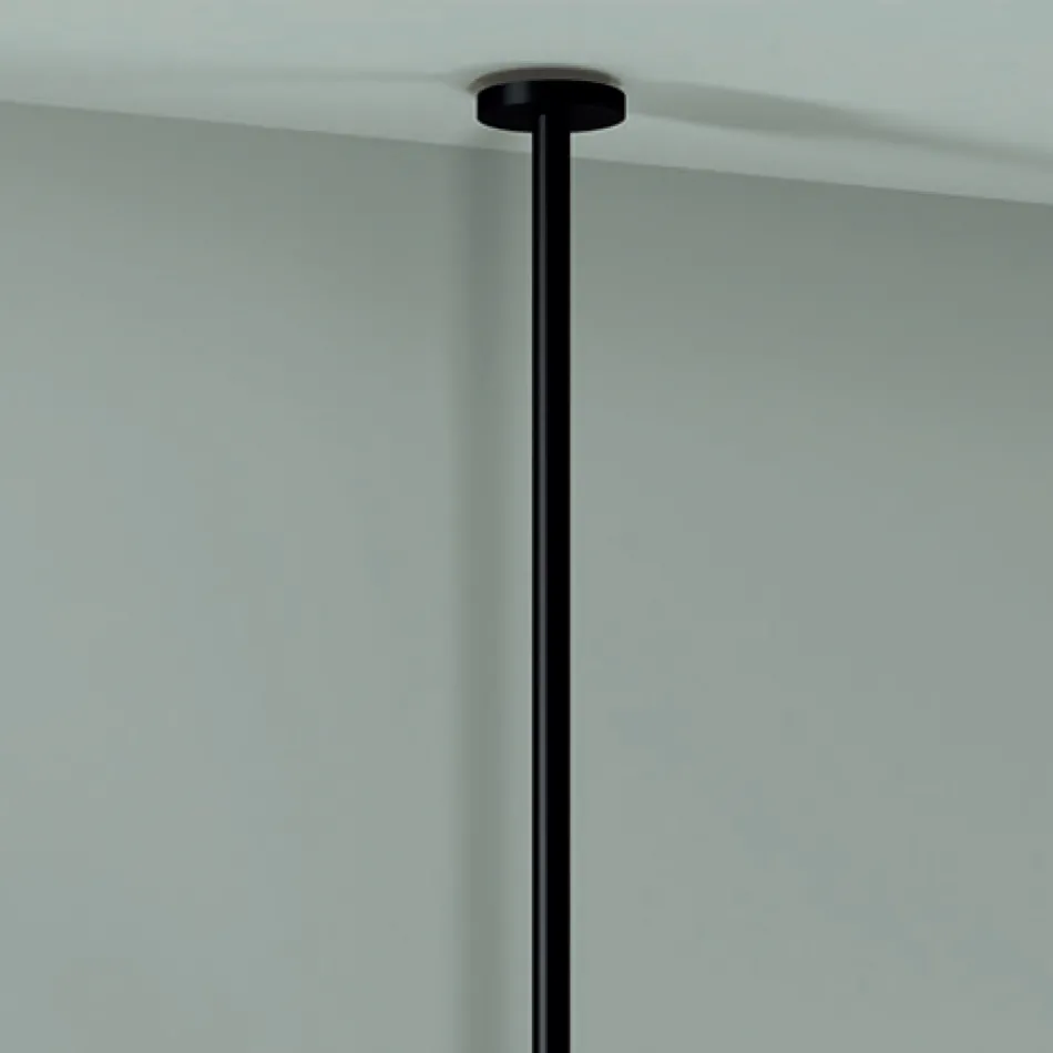 Oglindă suspendată din metal cu lumină opțională Made in Italy - Amadeus Viadurini