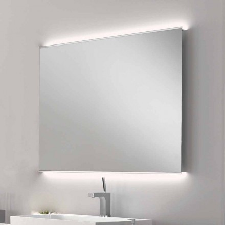 Oglindă Baie cu lumina LED-uri design modern, cu margini mată Veva Viadurini