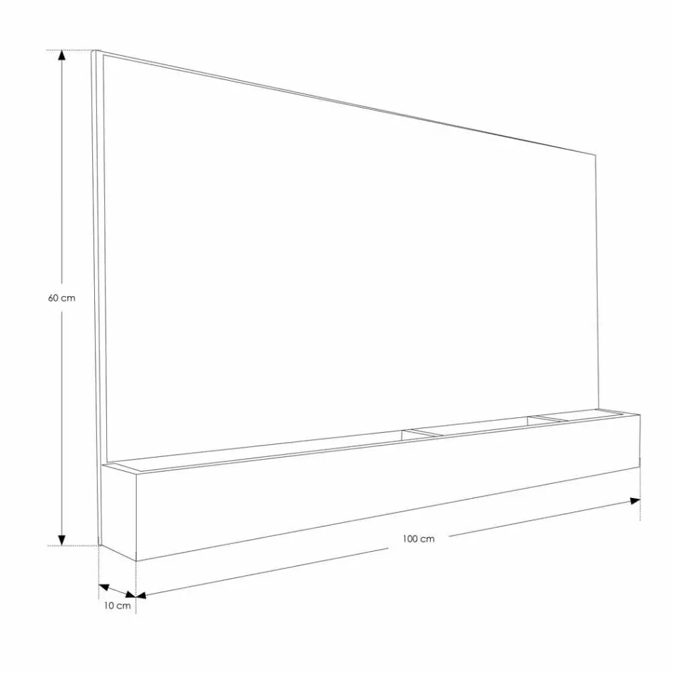 Oglindă de baie de perete din tec natural cu compartiment de depozitare - Palima Viadurini
