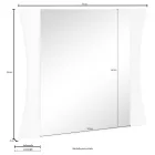 Oglinda Dormitor sau Intrare Perete Design Arcat 2 Dimensiuni - Sabine Viadurini