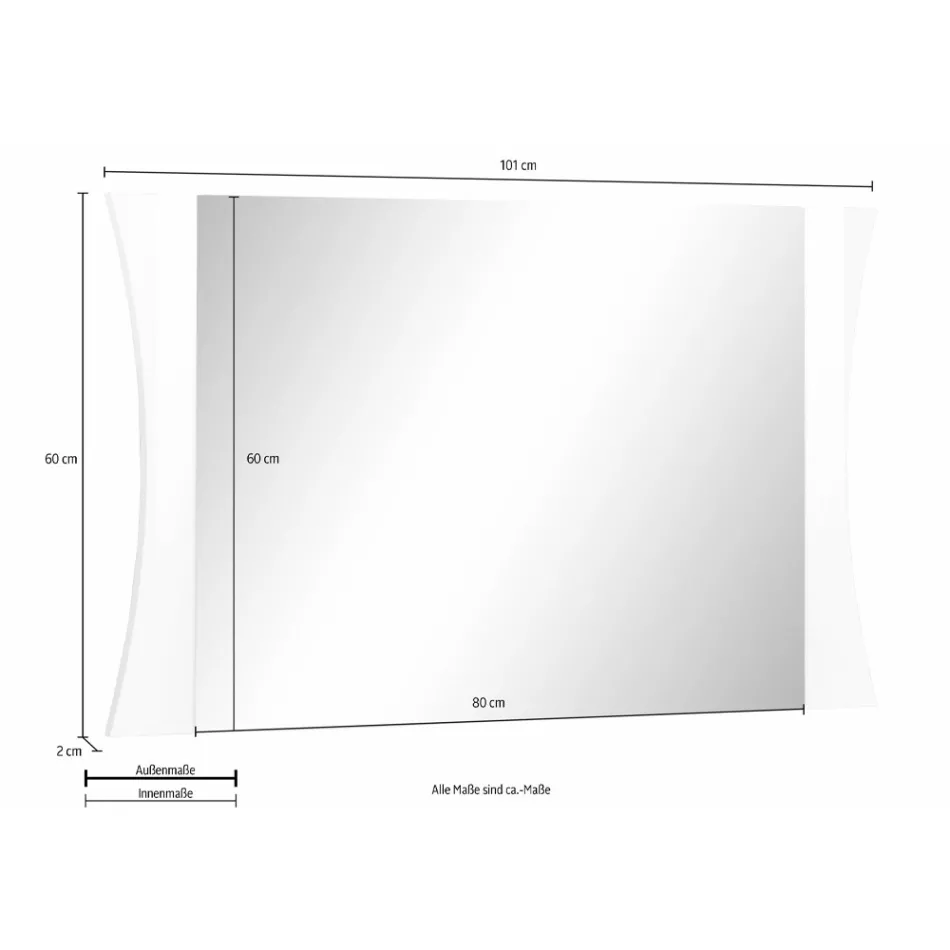 Oglinda Dormitor sau Intrare Perete Design Arcat 2 Dimensiuni - Sabine Viadurini