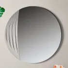 Oglindă circulară în două dimensiuni și două culori fabricată în Italia - Auren Viadurini