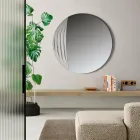 Oglindă circulară în două dimensiuni și două culori fabricată în Italia - Auren Viadurini