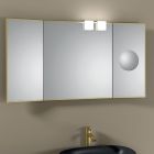 Oglindă cu 2 laturi mobile și oglindă lupă Made in Italy - Nelson Viadurini