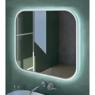 Oglindă cu margine de lemn și iluminare din spate Made in Italy - Vincent Viadurini