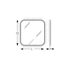 Oglindă cu margine de lemn și iluminare din spate Made in Italy - Vincent Viadurini