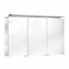 Oglindă modernă cu 3 uși pentru dulap cu rafturi interne - Bramo Viadurini