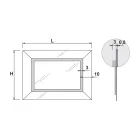 Oglinda cu rama de oglinda colorata si LED Made in Italy - Newton Viadurini