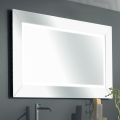 Oglinda cu rama de oglinda colorata si LED Made in Italy - Newton