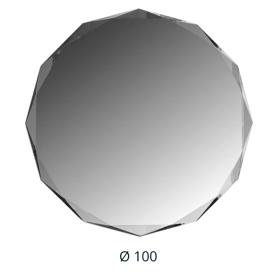 Oglindă gravată cu diamant și margine teșită - Excelsior Viadurini