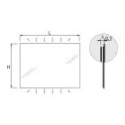 Oglindă cu lumină de fundal pe părțile orizontale Made in Italy - Sigmund Viadurini