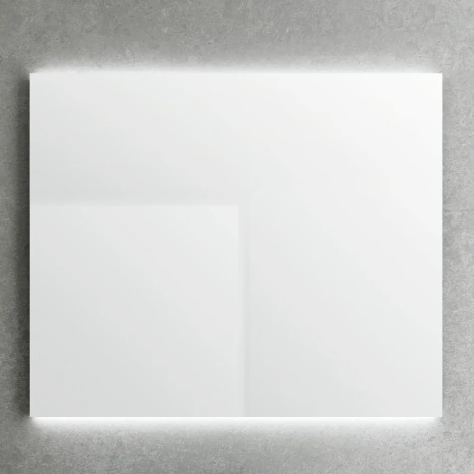 Oglindă cu iluminare de fundal pe părțile orizontale Made in Italy - Sigmund Viadurini