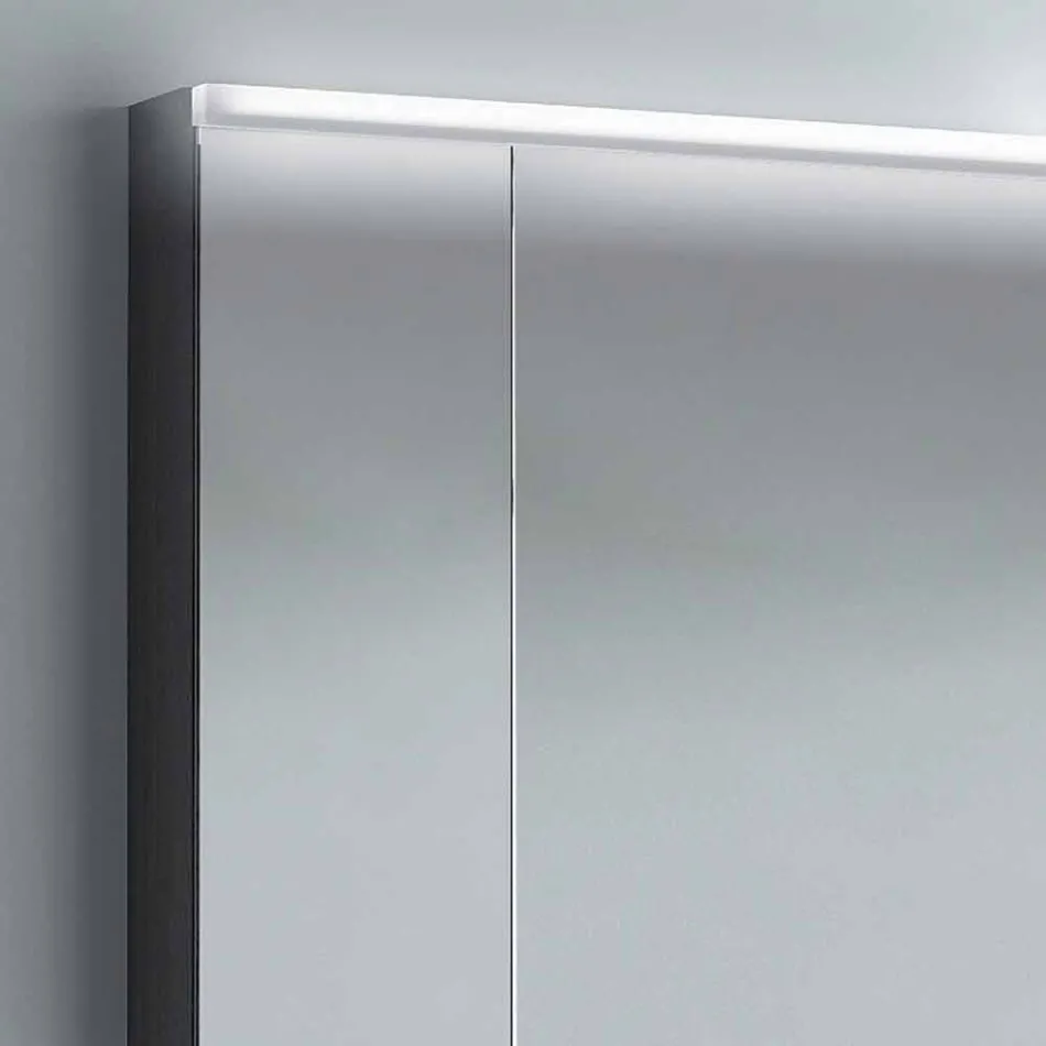 dulap oglindă 2 uși design modern, iluminat cu LED-uri, Carol Viadurini