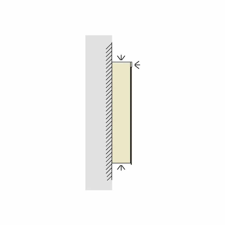 dulap oglindă 2 uși design modern, iluminat cu LED-uri, Carol Viadurini