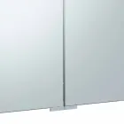 Oglindă container cu 3 uși cu 9 rafturi interne și iluminare cu LED - clichet Viadurini