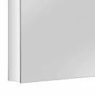 Container pentru oglinzi cu 4 uși din cristal cu 12 rafturi și 4 lumini LED - Maxi Viadurini