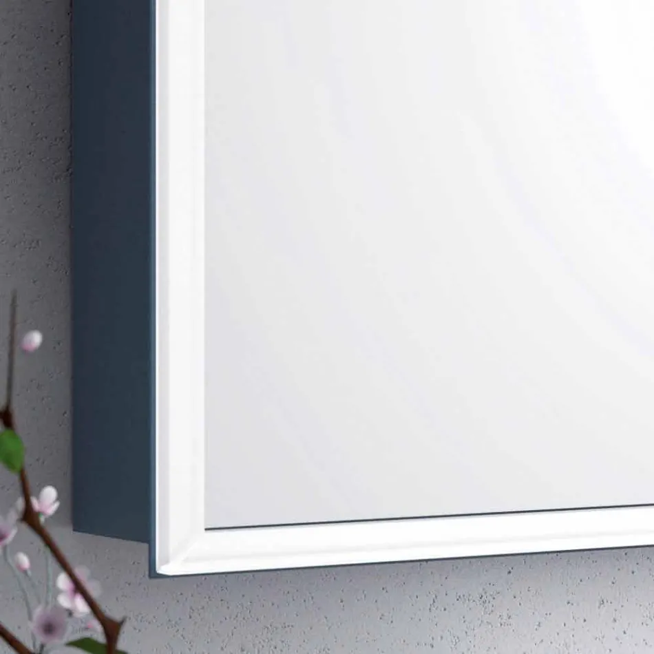 oglinda de perete 2 usi moderne de containere, de iluminat cu LED-uri, Adele Viadurini