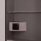 oglinda de perete 2 usi moderne de containere, de iluminat cu LED-uri, Adele Viadurini