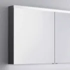 dulap oglindă cu baie de LED-uri cu 2 usi, design modern, Carol Viadurini