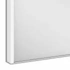 Dulap modern cu oglindă încastrată din aluminiu vopsit argintiu - Demon Viadurini