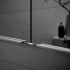 Oglindă de perete din aluminiu cu iluminare LED - Demon Viadurini