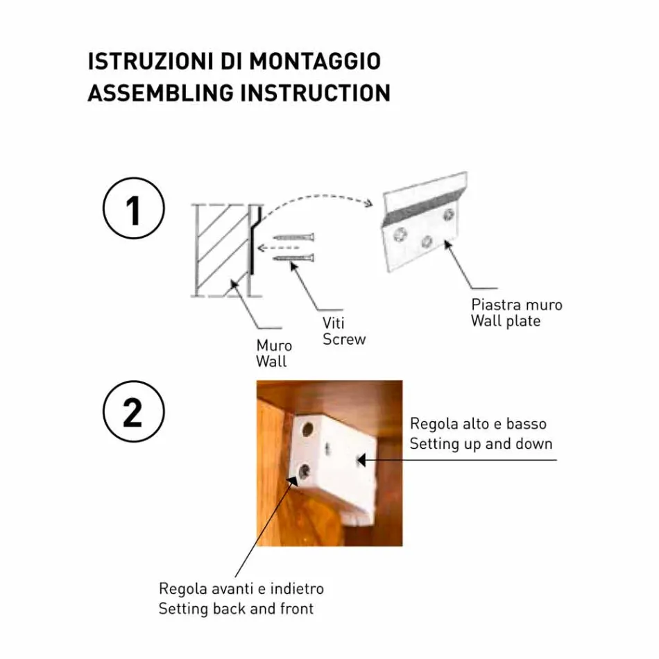 Oglindă de depozitare de perete din Teak, cu rafturi și sertare interne - Ralio Viadurini