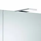 Oglindă modernă de depozitare de perete cu 2 uși și iluminat cu LED - clichet Viadurini