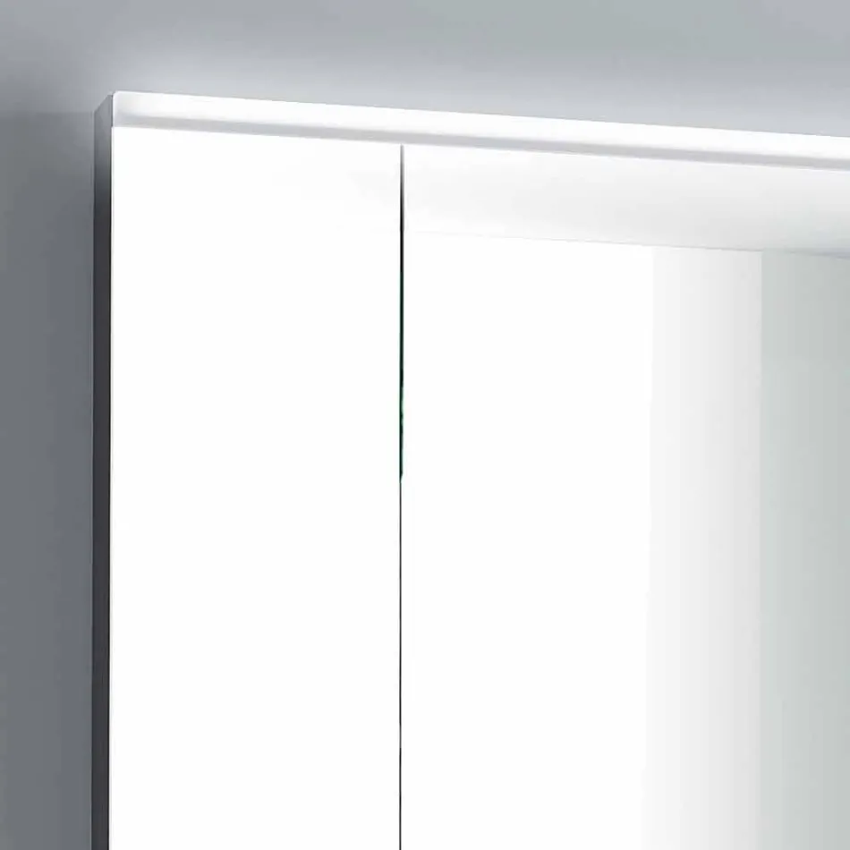 dulap oglindă cu LED-uri de iluminat cu 3 usi, design modern, Carol Viadurini