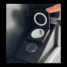 Container din lemn pentru oglinda cu oglinda dubla si lumini Made in Italy - Darwin Viadurini