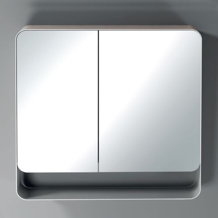 Container metalic cu oglinda cu 2 usi cu oglinda duble Made in Italy - Galilei Viadurini