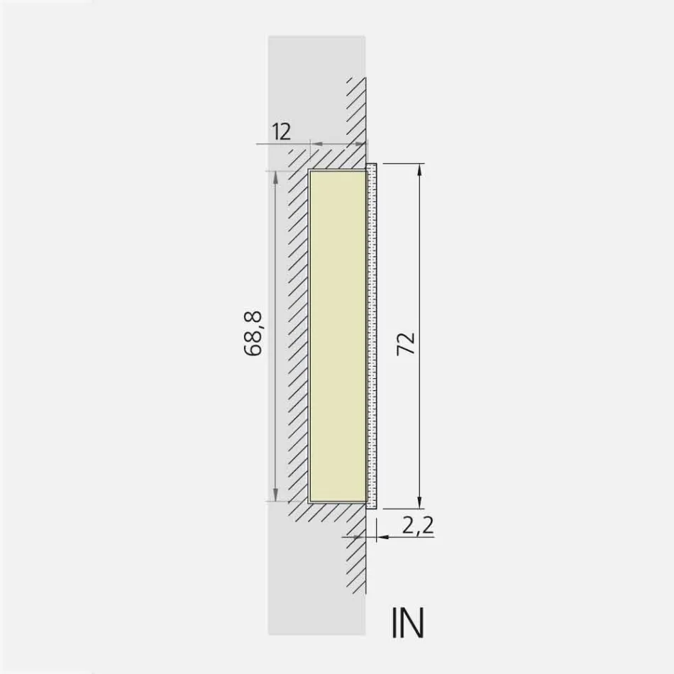 Oglinda LED pachet cu un design modern, 2 usi built-in, Adele Viadurini