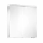 Oglindă modernă pentru containere cu 2 uși din aluminiu vopsit în argint - Alfio Viadurini