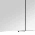 Oglindă modernă pentru containere cu 3 uși din cristal și 3 lumini LED - Maxi Viadurini