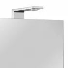 Oglindă modernă pentru containere cu 3 uși din cristal și 3 lumini LED - Maxi Viadurini