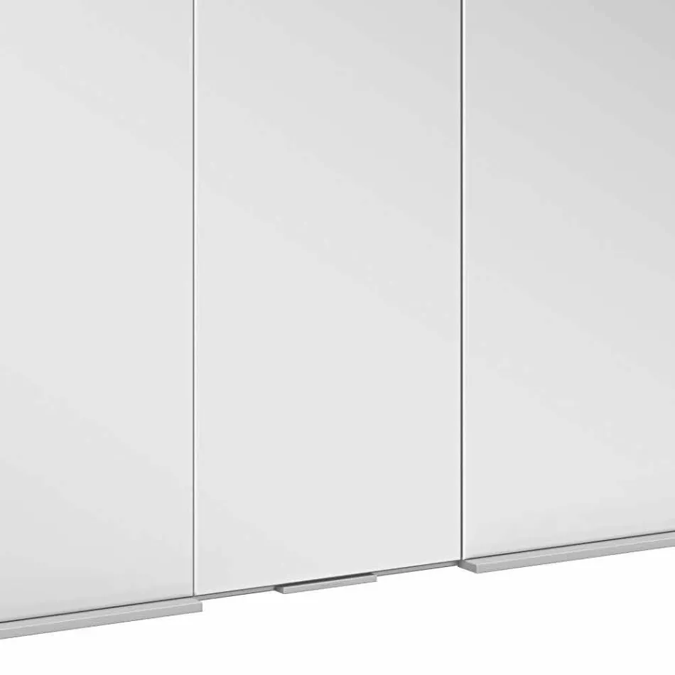 Container modern cu oglindă încastrată cu lumină LED și tastatură tactilă - Demon Viadurini