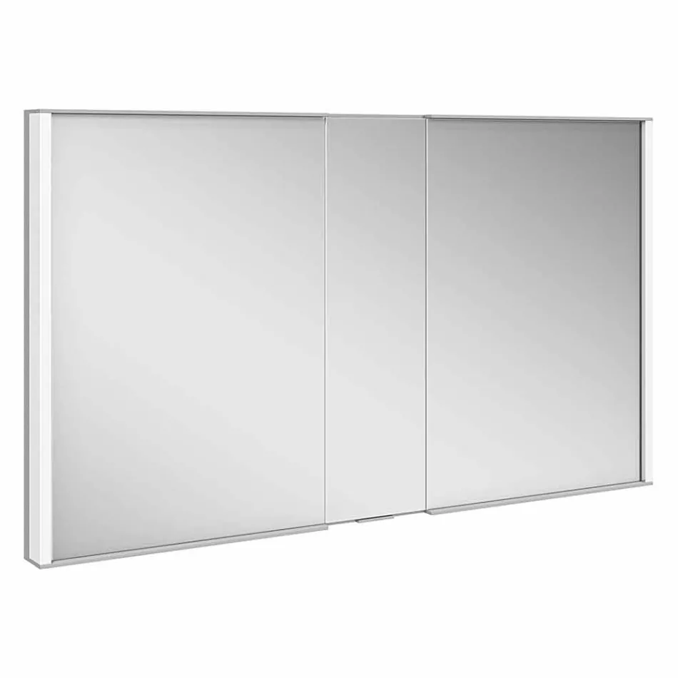 Container modern cu oglindă încastrată cu lumină LED și tastatură tactilă - Demon Viadurini