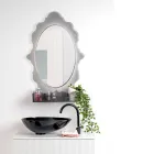 Dulap cu oglindă din plexiglas cu iluminare din spate, fabricat în Italia - Leira Viadurini