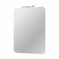 Oglindă de baie de perete cu lampă LED cu design modern Fabricat în Italia - Guido