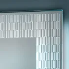 Oglinda de baie cu decoratiuni gravate cu laser Made in Italy - Freud Viadurini