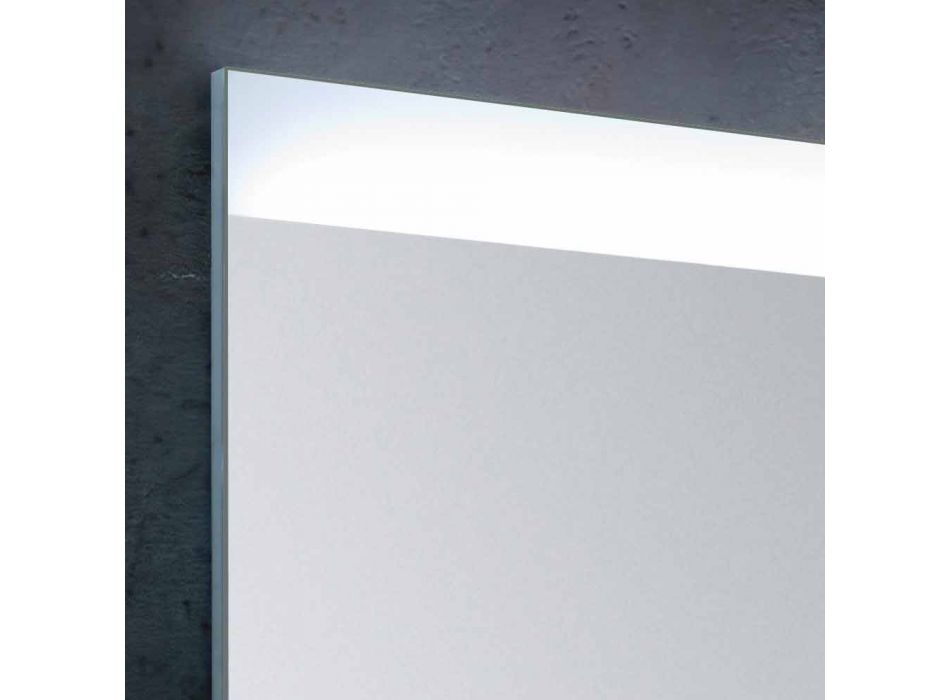 oglinda de la baie cu un design modern, cu LED-uri de iluminat Yvone Viadurini